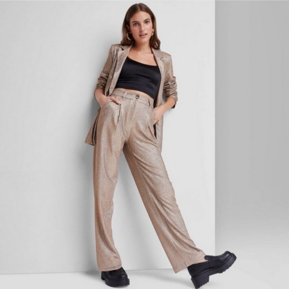 Wild Fable Target Shimmering Gold Trousers